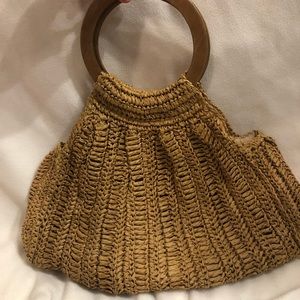 ‘70s Charlotte Russe Woven Handbag